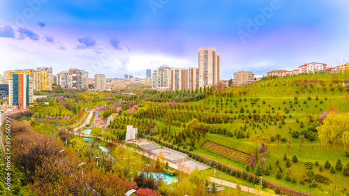 Dikmen Vadisi (Valley) is a popular neighborhood in Cankaya region with Turkmenistan Park
