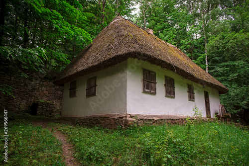 Old house in traditional ukrainian country village
