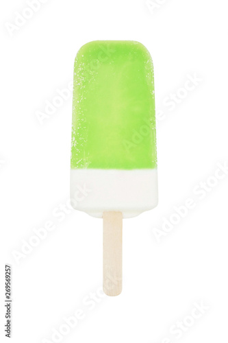 water ice stick isolated on white