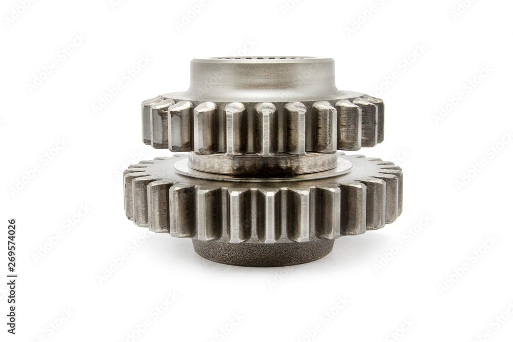 Silver Cog isolated on White Background. File contains with clipping path. Silver Cog isolated on White Background. File contains with clipping path.