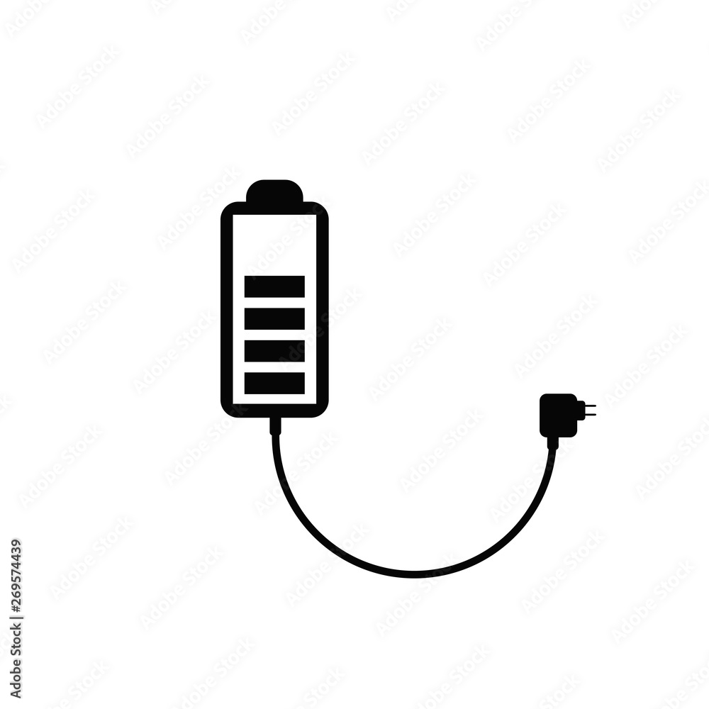 Smartphone Wireless Charging Icon isolated on white background Smartphone Wireless Charging Icon isolated on white background