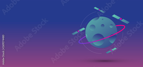 pianeta, satelliti, orbita, spazio, universo, internet,