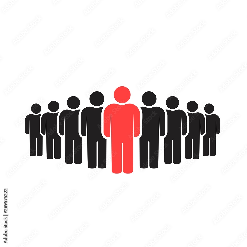 People icons set isolated on white background People icons set isolated on white background