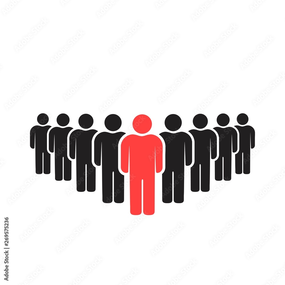 People icons set isolated on white background People icons set isolated on white background