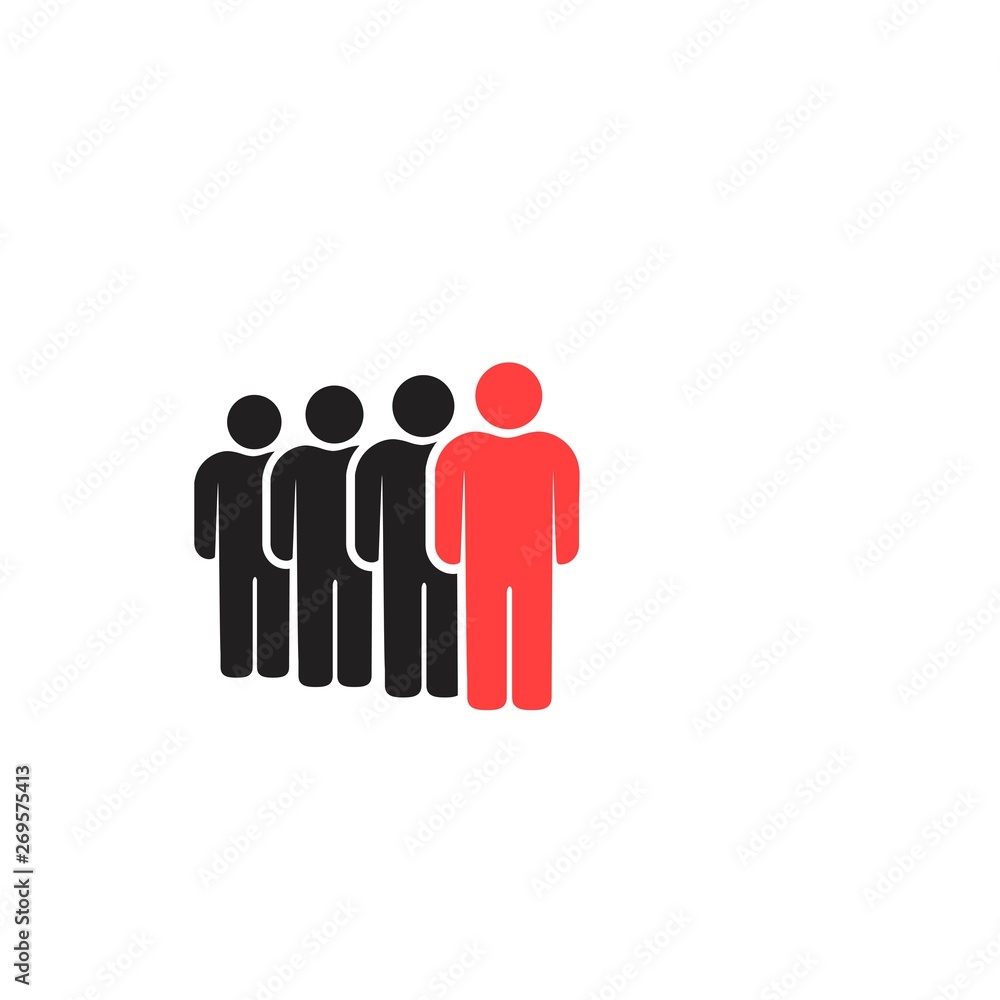People icons set isolated on white background People icons set isolated on white background