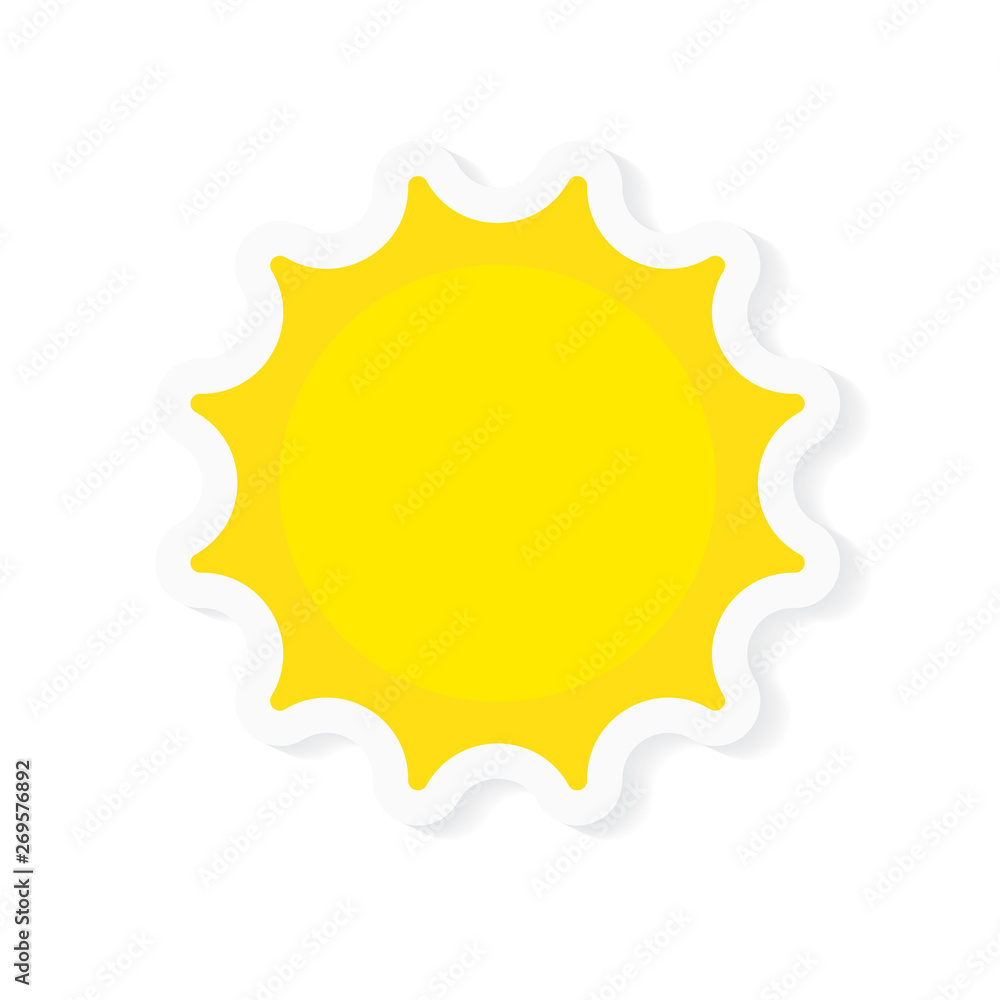 yellow sun icon- vector illustration yellow sun icon- vector illustration