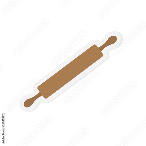 rolling pin icon- vector illustration