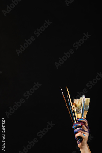 Obraz na płótnie Artist tools bunch