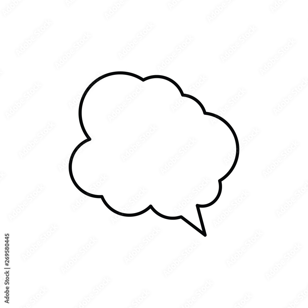 Speech Bubble Vector Icon Speech Bubble Vector Icon