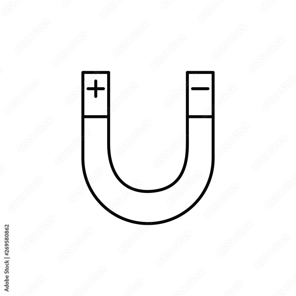 Magnet vector icon. Mobile concept and web design. Magnet vector icon. Mobile concept and web design.