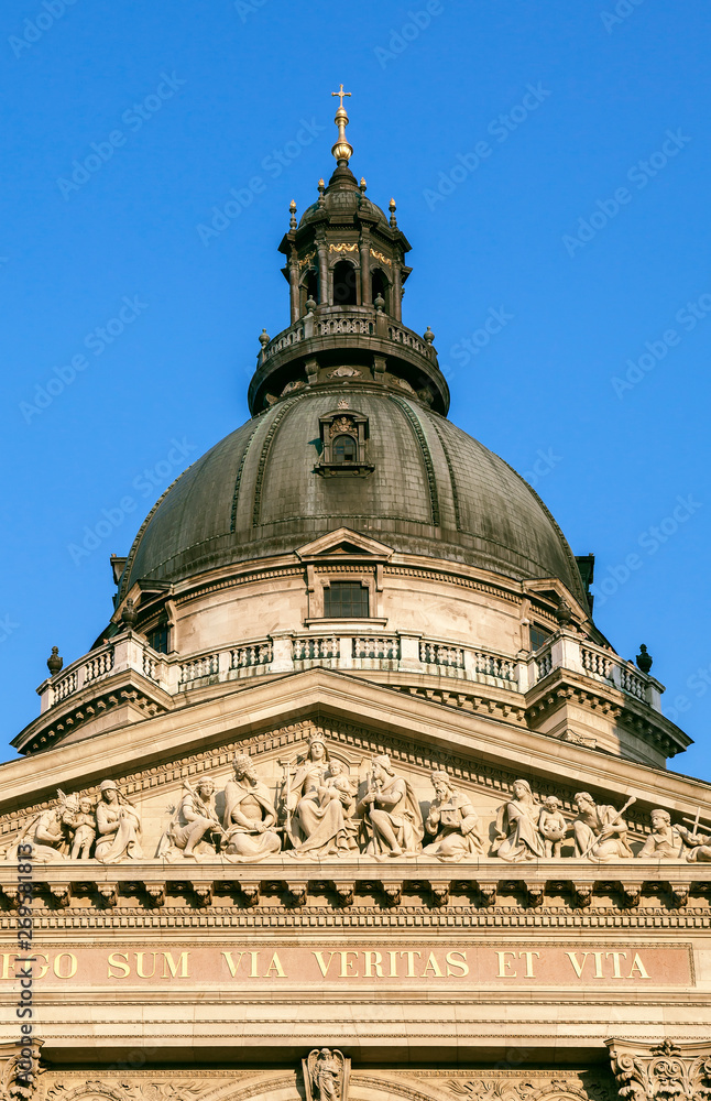 Dome of St. Stephen's Basilica in Budapest