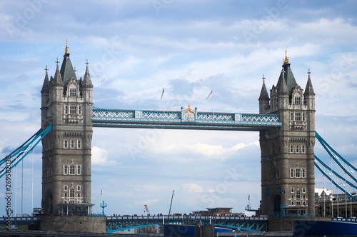 The Tower Bridge over the river Thames in London
