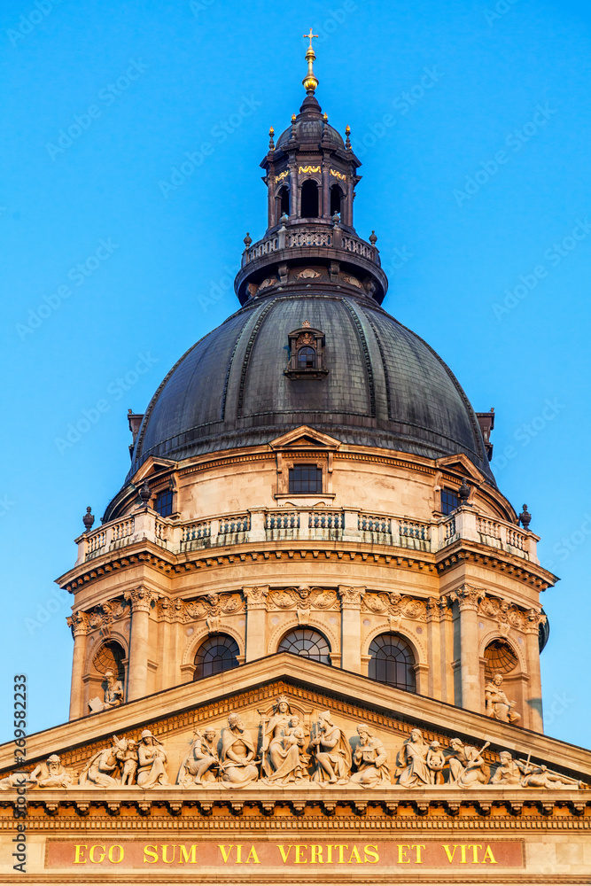 Dome of St. Stephen's Basilica in Budapest