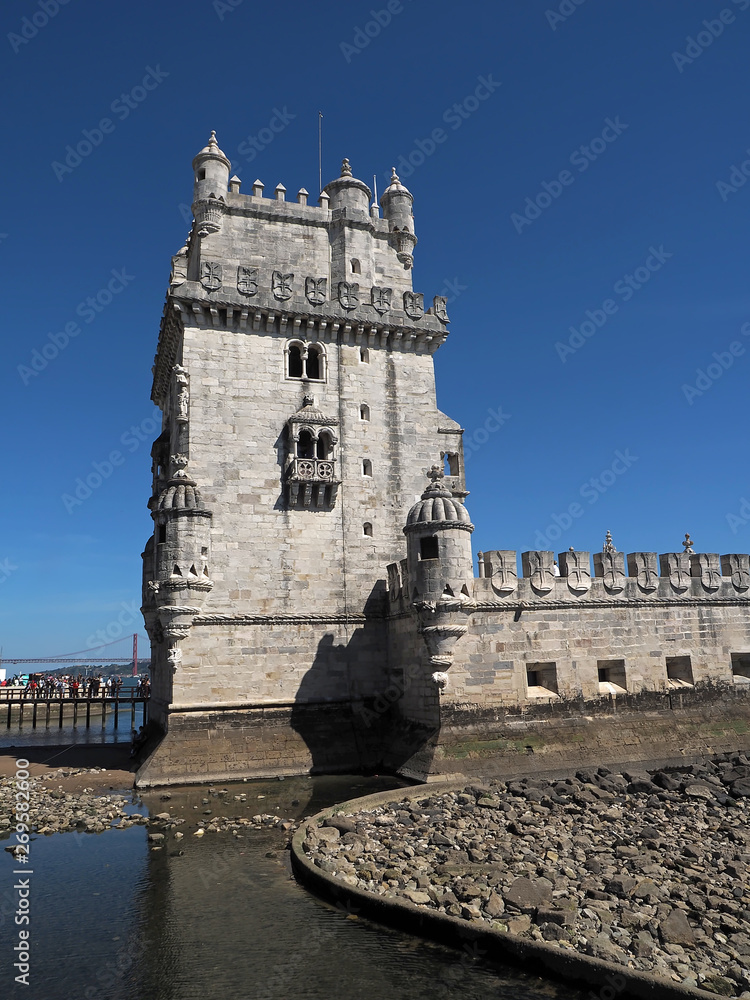 Obraz premium Historic Torre de Belem in Lisbon in Portugal