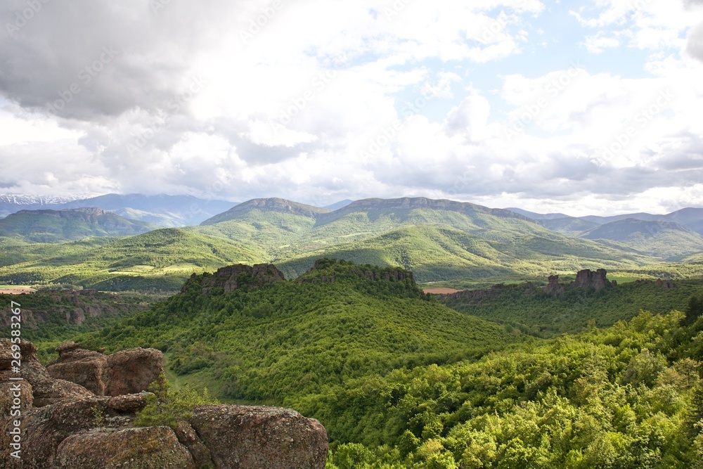 Naklejka premium Belogradchick landscape cliffs in Bulgaria