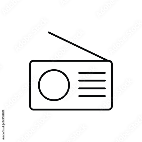 Radio Icon vector.