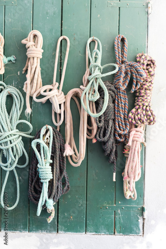 Ropes of different colors
