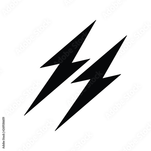 Lightning Icon vector. Mobile concept 