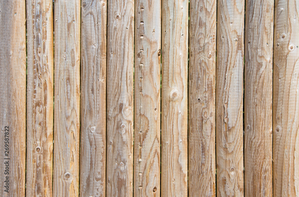 Obraz premium straight wooden pole background