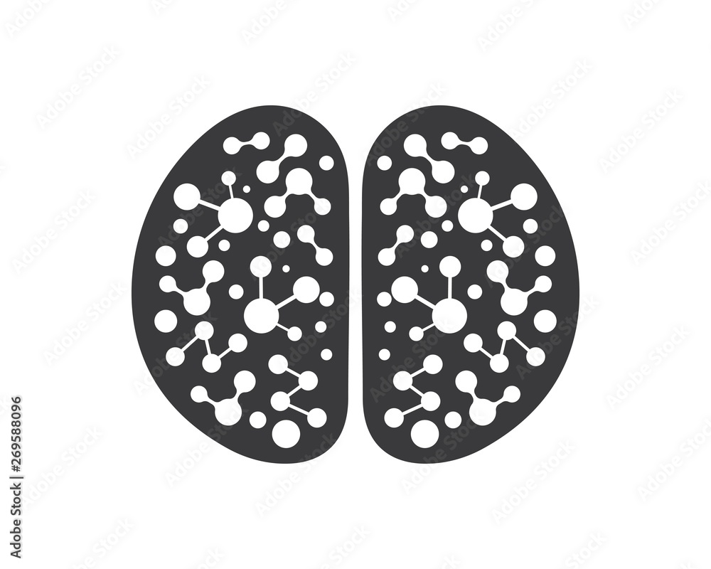 Brain Logo vector icon Template illustration Brain Logo vector icon Template illustration