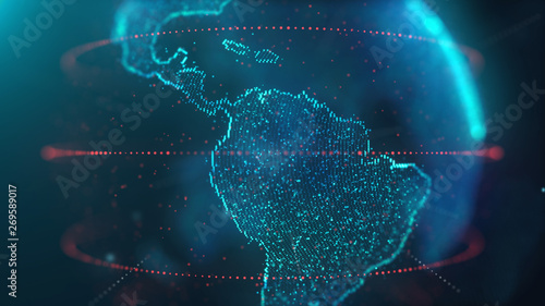 World Map Data Technology