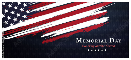 memorial day background,united states flag, with respect honor and gratitude posters, modern design vector illustration