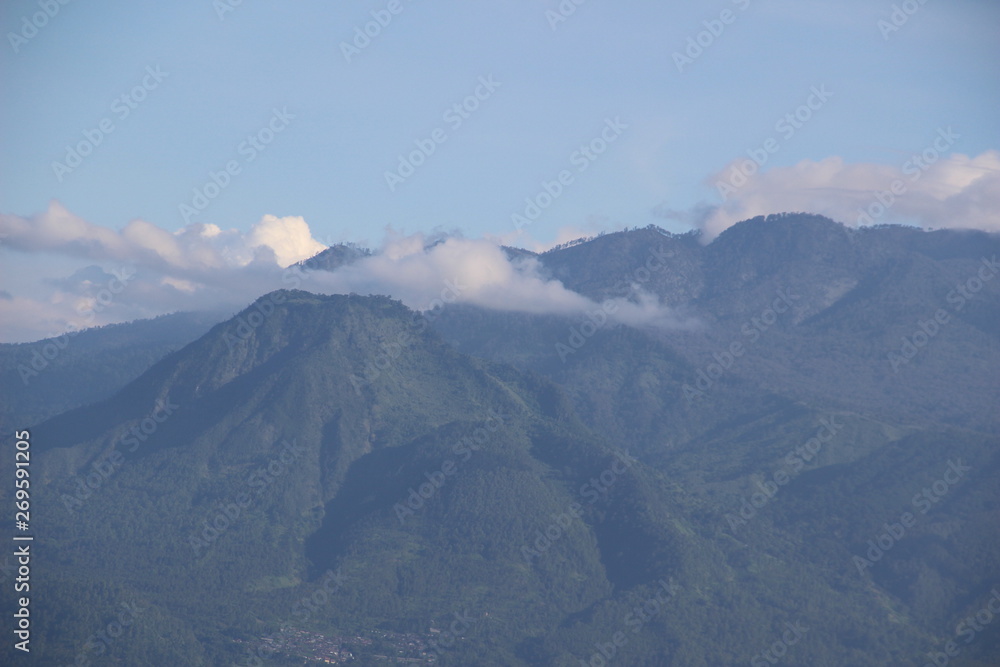 view of mountains in winter