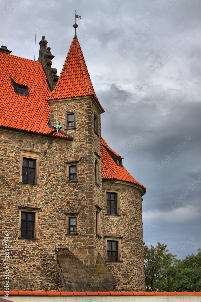 Bouzov castle in Bohemia, Czech Republic