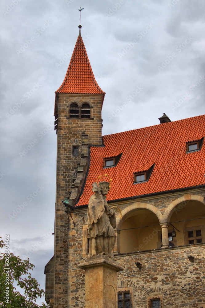 Bouzov castle in Bohemia, Czech Republic