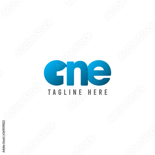 one logo vector template. Design for banner, greeting cards or print.