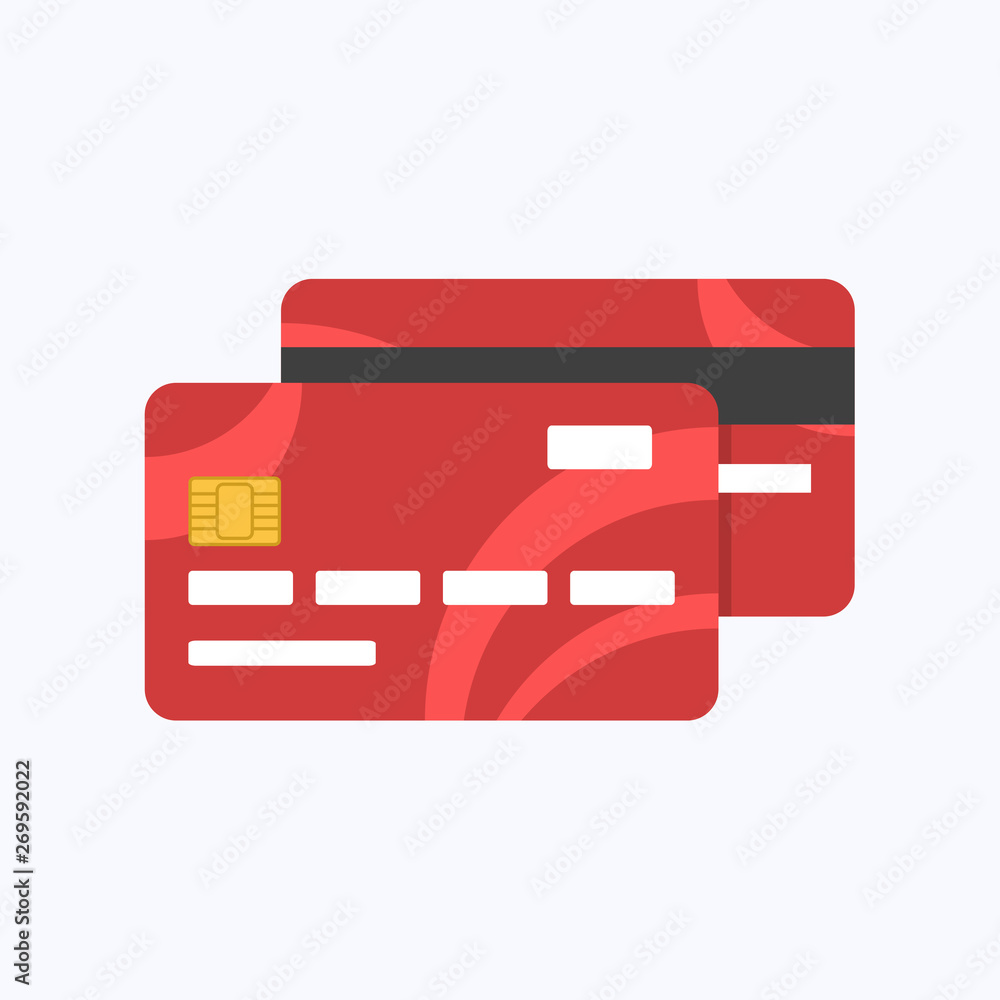 Debit or credit card payment, business concept vector illustration Debit or credit card payment, business concept vector illustration