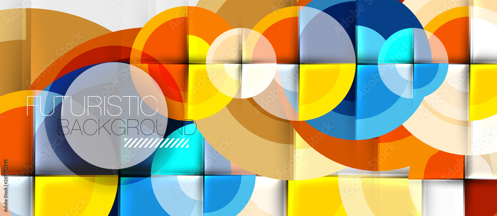 Circular geometrical design template Circular geometrical design template