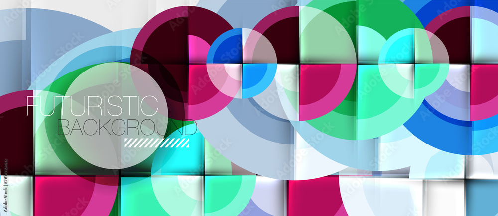 Geometric design abstract background - circles Geometric design abstract background - circles