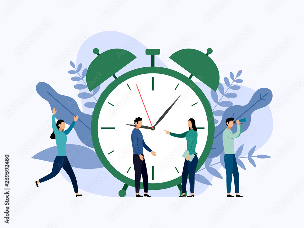Time management, schedule concept or planner, business concept vector illustration Time management, schedule concept or planner, business concept vector illustration