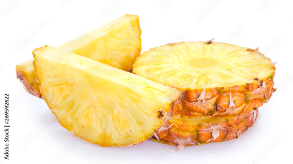 Fresh pineapple on white background Fresh pineapple on white background