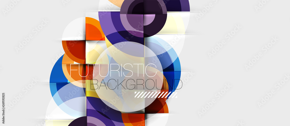 Geometric design abstract background - circles Geometric design abstract background - circles