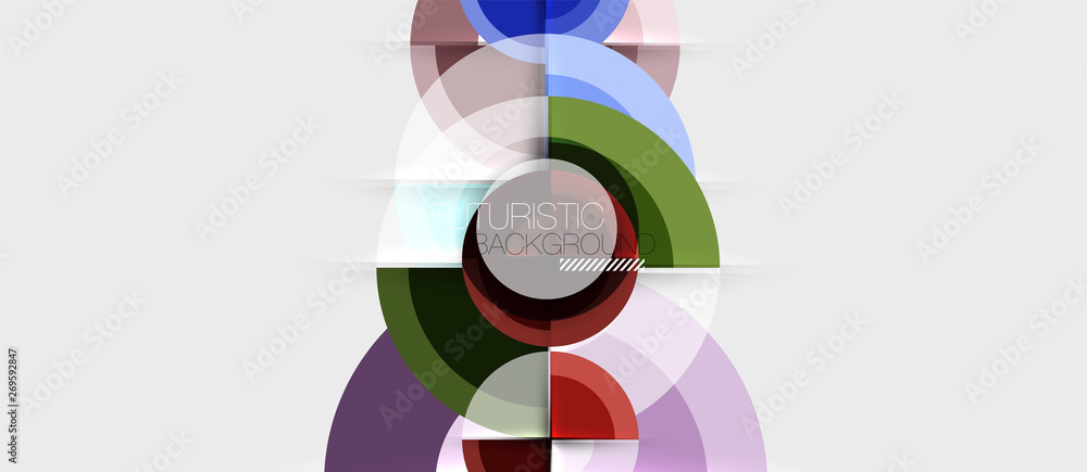 Geometric design abstract background - circles Geometric design abstract background - circles