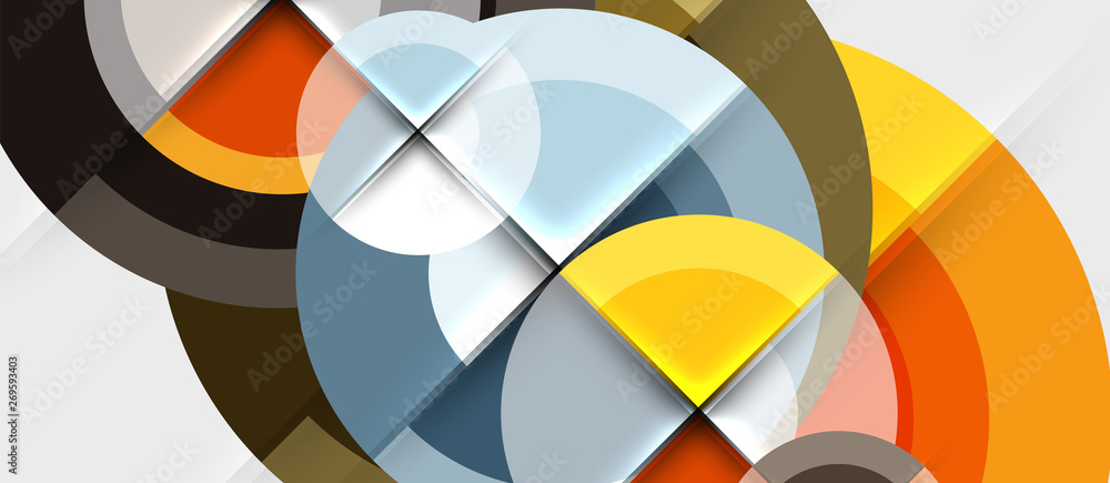 Circular geometrical design template Circular geometrical design template