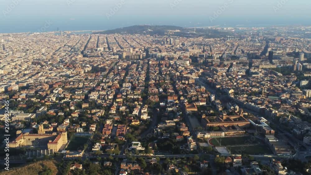 Aerial view in Barcelona. Tibidabo Area. Catalonia.Spain- 4k Drone Video Aerial view in Barcelona. Tibidabo Area. Catalonia.Spain- 4k Drone Video