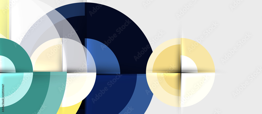 Geometric design abstract background - circles Geometric design abstract background - circles