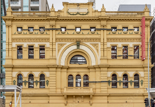 The beautiful facade of Her Majesty`s Theater, Adelaide, Southern Australia photo