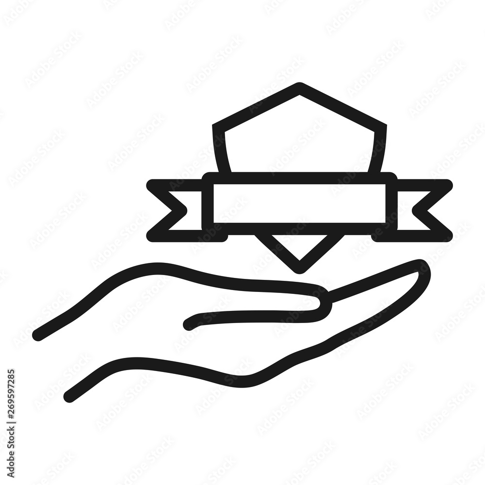insurance security - minimal line web icon. simple vector illustration. concept for infographic, website or app. insurance security - minimal line web icon. simple vector illustration. concept for infographic, website or app.
