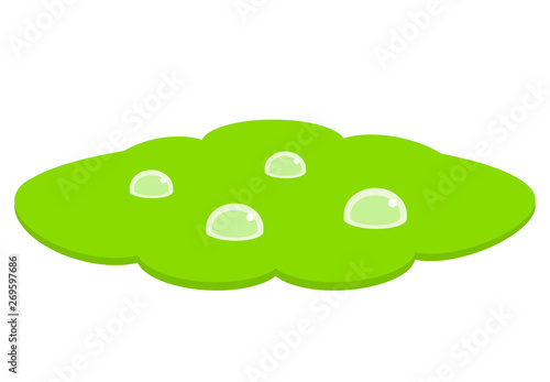 Green puddle vector icon