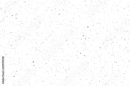 Texture grunge chaotic random pattern. Monochrome abstract dusty worn scuffed background. Spotted noisy backdrop. Vector. photo