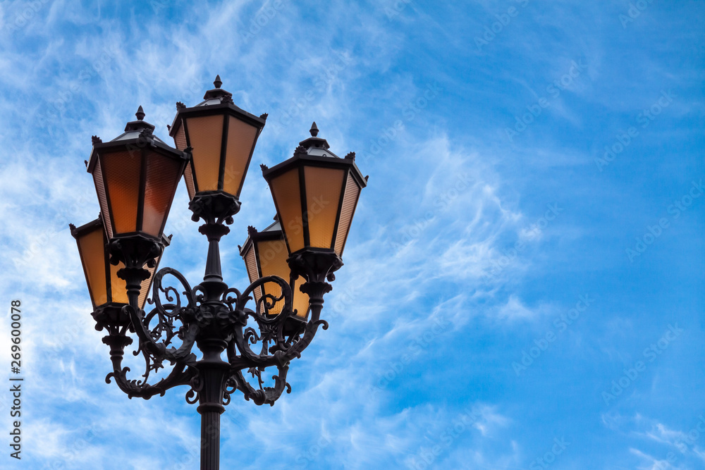 Street lamps, made in the old style.
