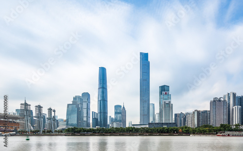 Zhujiang New Town City Skyline  Guangzhou  Guangdong  China