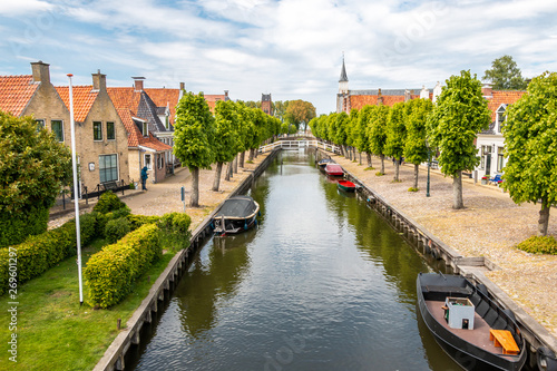 Sloten a medieval city in the Netherlands, province Friesland, region Gaasterland photo