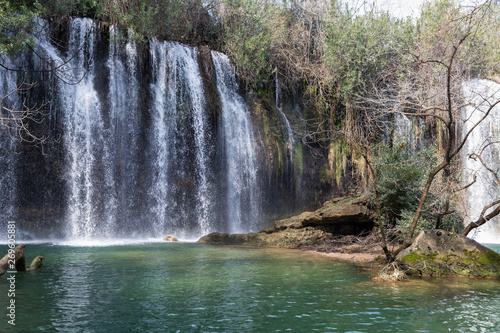 Kursunlu Waterfalls in Antalya  Turkey. Kursunlu selalesi