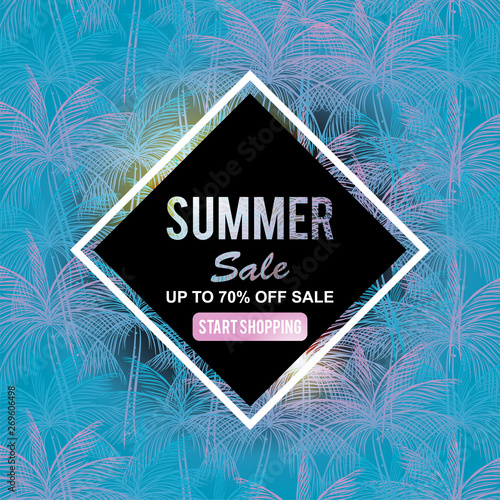 Summer sale banner template...