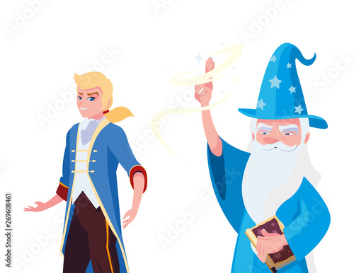 prince charming and wizard of tales characters